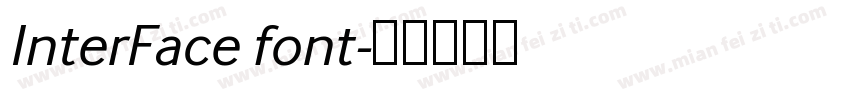 InterFace font字体转换